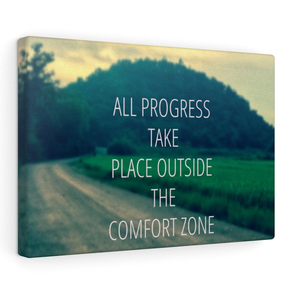 Scripture Walls Inspirational Wall Art All Progress Take Place Motivational Print Ready to Hang Artwork Unframed-Express Your Love Gifts