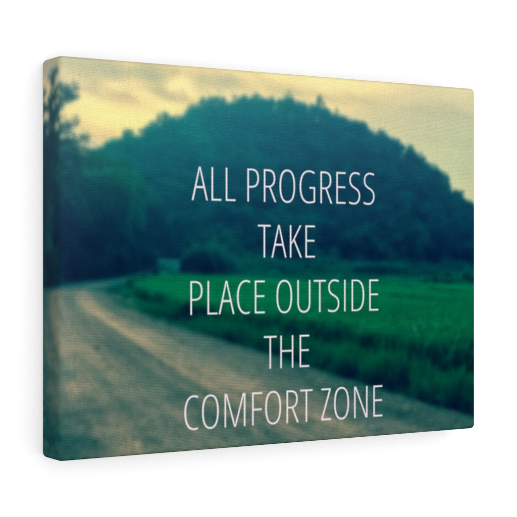 Scripture Walls Inspirational Wall Art All Progress Take Place Motivational Print Ready to Hang Artwork Unframed-Express Your Love Gifts