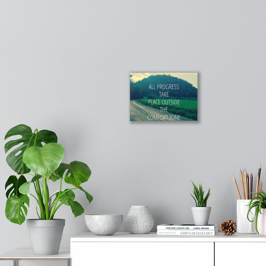 Scripture Walls Inspirational Wall Art All Progress Take Place Motivational Print Ready to Hang Artwork Unframed-Express Your Love Gifts