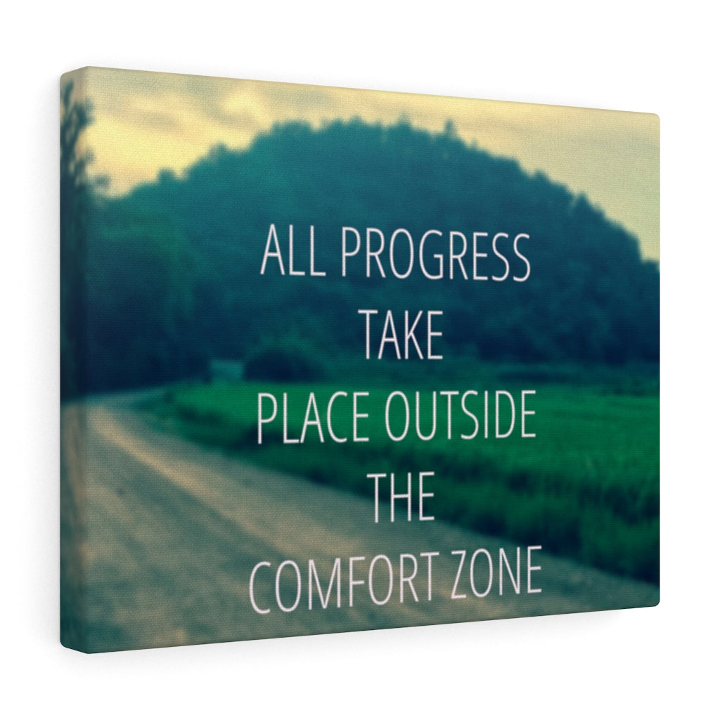Scripture Walls Inspirational Wall Art All Progress Take Place Motivational Print Ready to Hang Artwork Unframed-Express Your Love Gifts