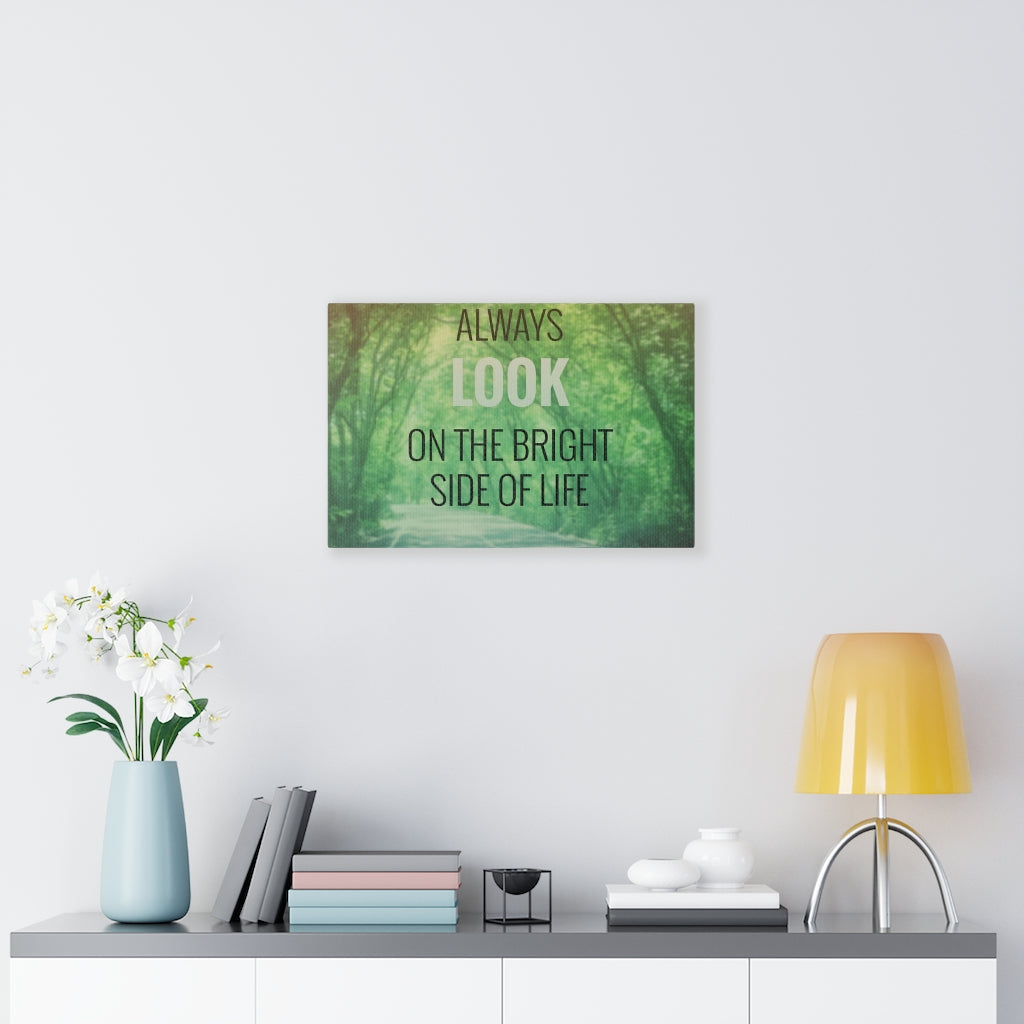 Scripture Walls Inspirational Wall Art Always Look On The Bright Motivational Print Ready to Hang Artwork Unframed-Express Your Love Gifts