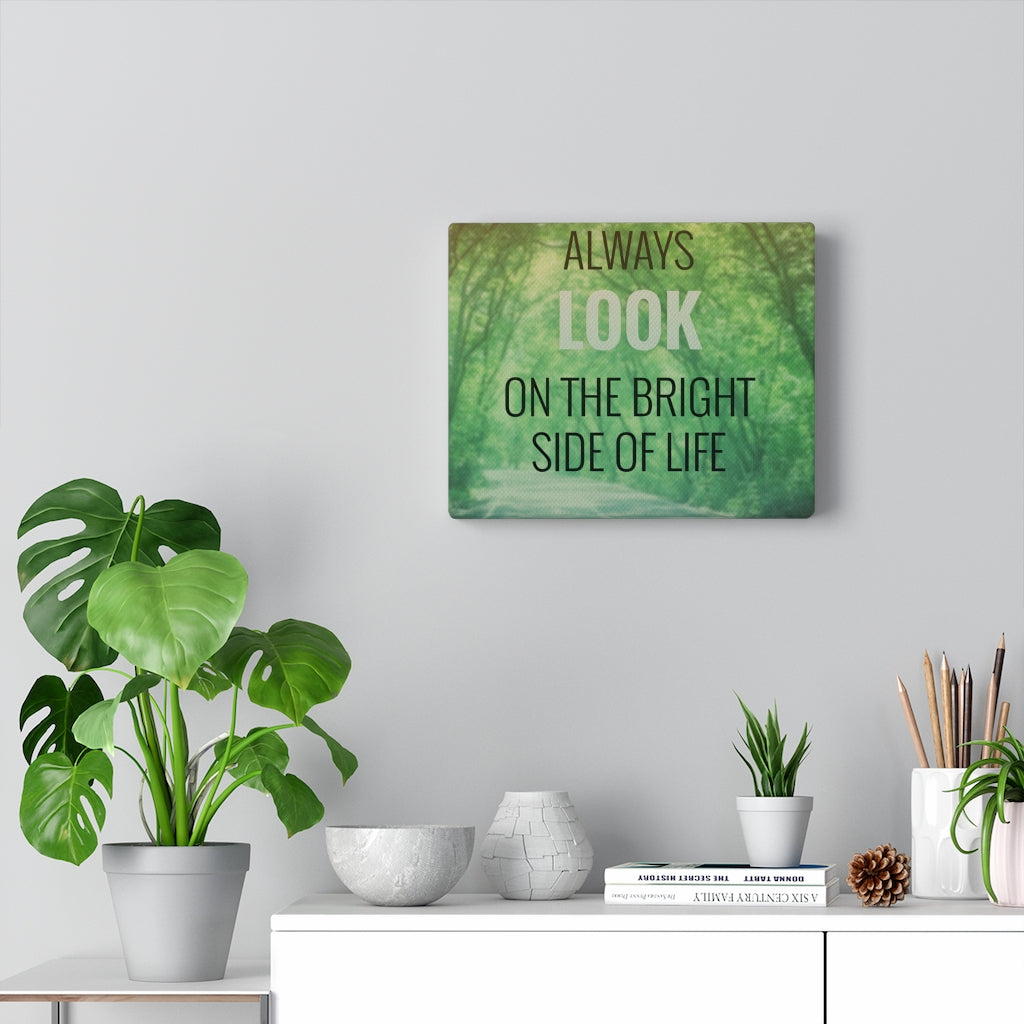 Scripture Walls Inspirational Wall Art Always Look On The Bright Motivational Print Ready to Hang Artwork Unframed-Express Your Love Gifts