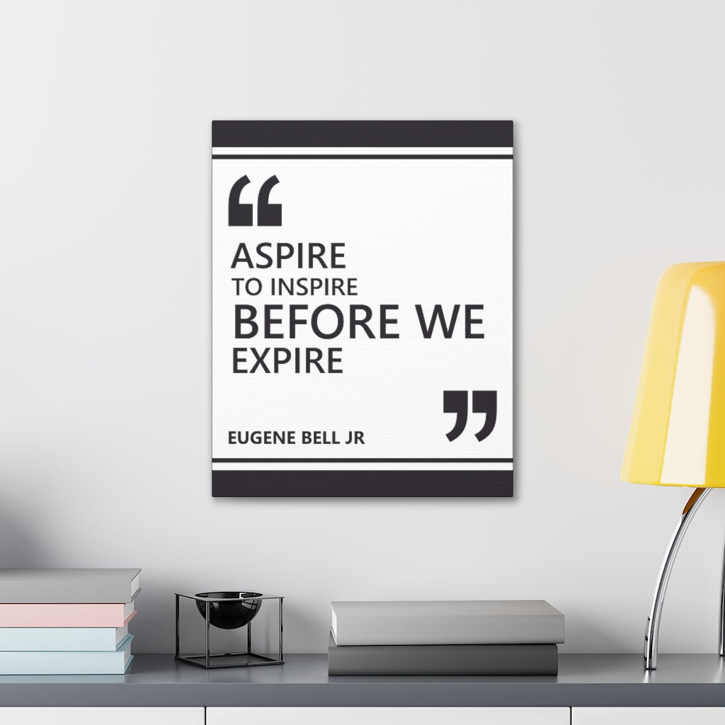 Scripture Walls Inspirational Wall Art Aspire To Inspire Motivation Wall Decor for Home Office Gym Inspiring Success Quote Print Ready to Hang Unframed-Express Your Love Gifts