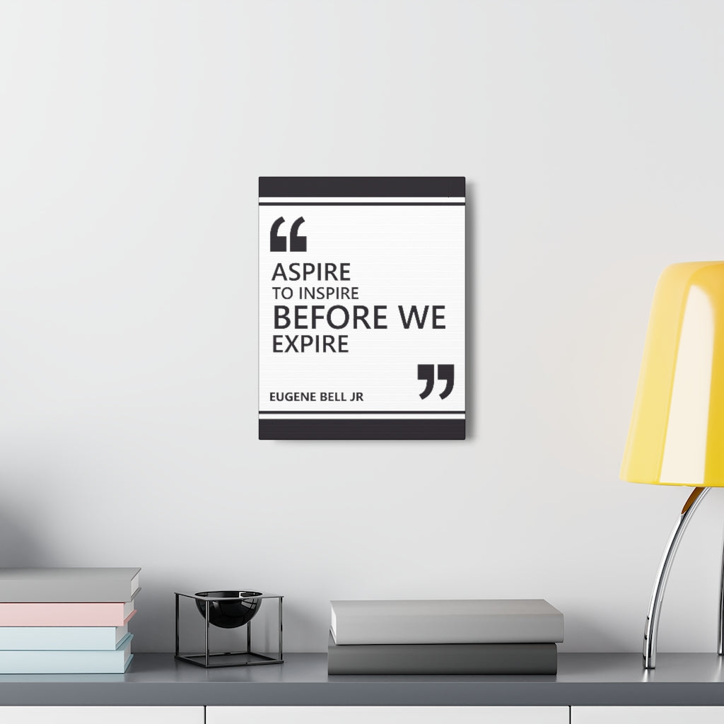 Scripture Walls Inspirational Wall Art Aspire To Inspire Motivation Wall Decor for Home Office Gym Inspiring Success Quote Print Ready to Hang Unframed-Express Your Love Gifts