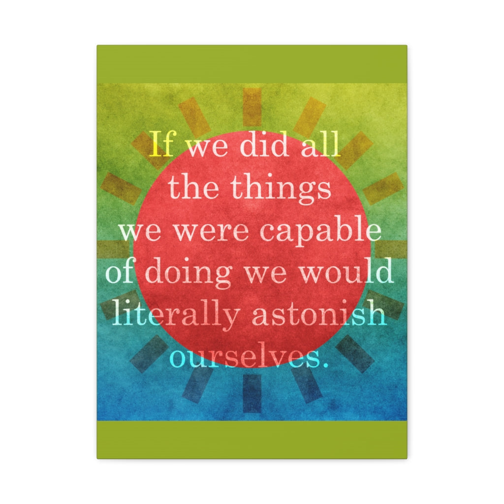 Scripture Walls Inspirational Wall Art Astonish Ourselves Motivation Wall Decor for Home Office Gym Inspiring Success Quote Print Ready to Hang Unframed-Express Your Love Gifts
