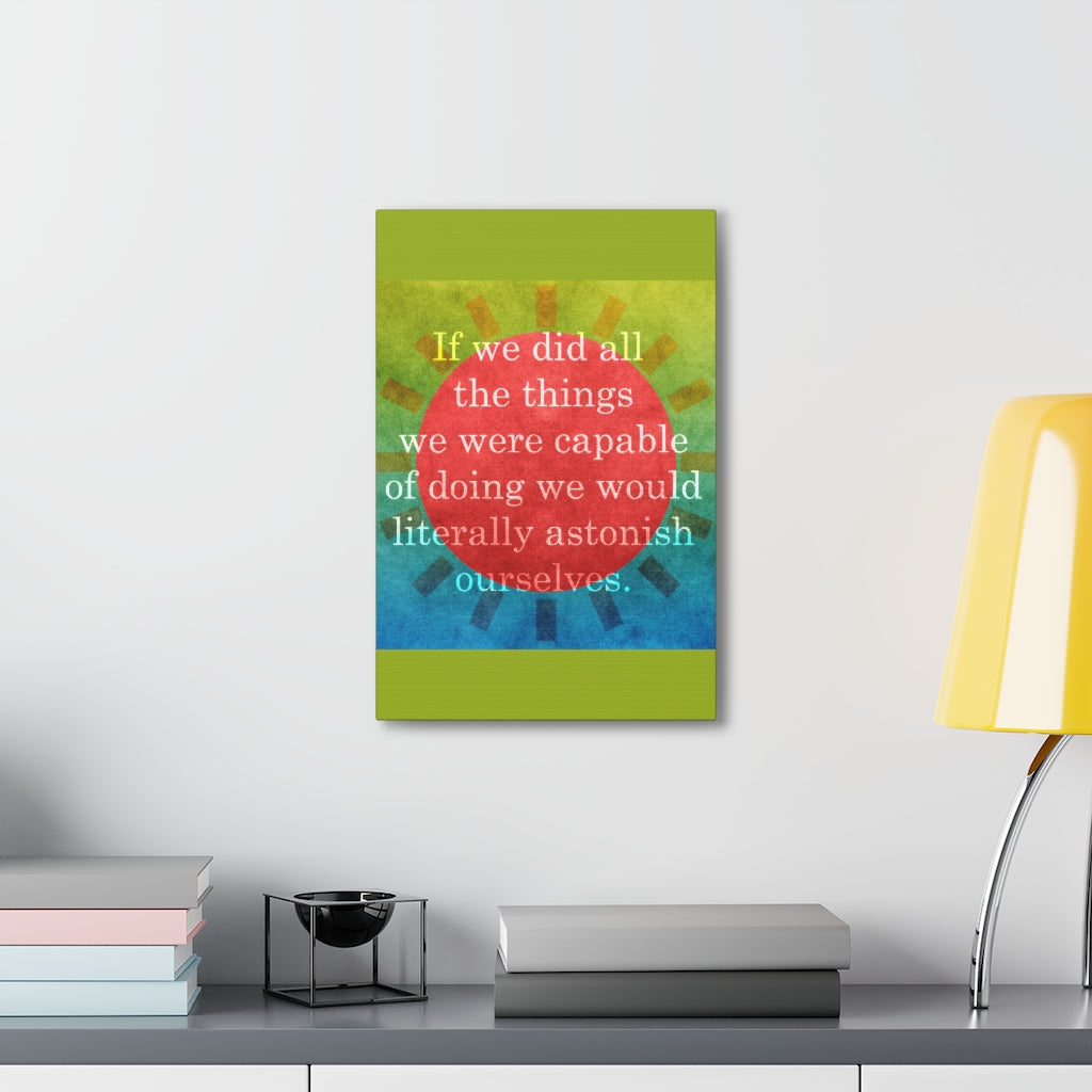 Scripture Walls Inspirational Wall Art Astonish Ourselves Motivation Wall Decor for Home Office Gym Inspiring Success Quote Print Ready to Hang Unframed-Express Your Love Gifts