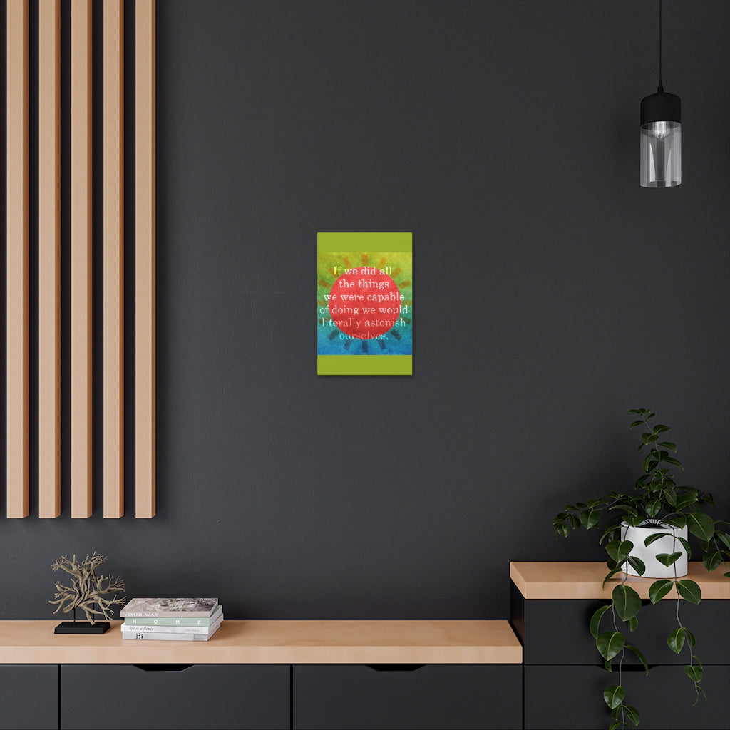 Scripture Walls Inspirational Wall Art Astonish Ourselves Motivation Wall Decor for Home Office Gym Inspiring Success Quote Print Ready to Hang Unframed-Express Your Love Gifts