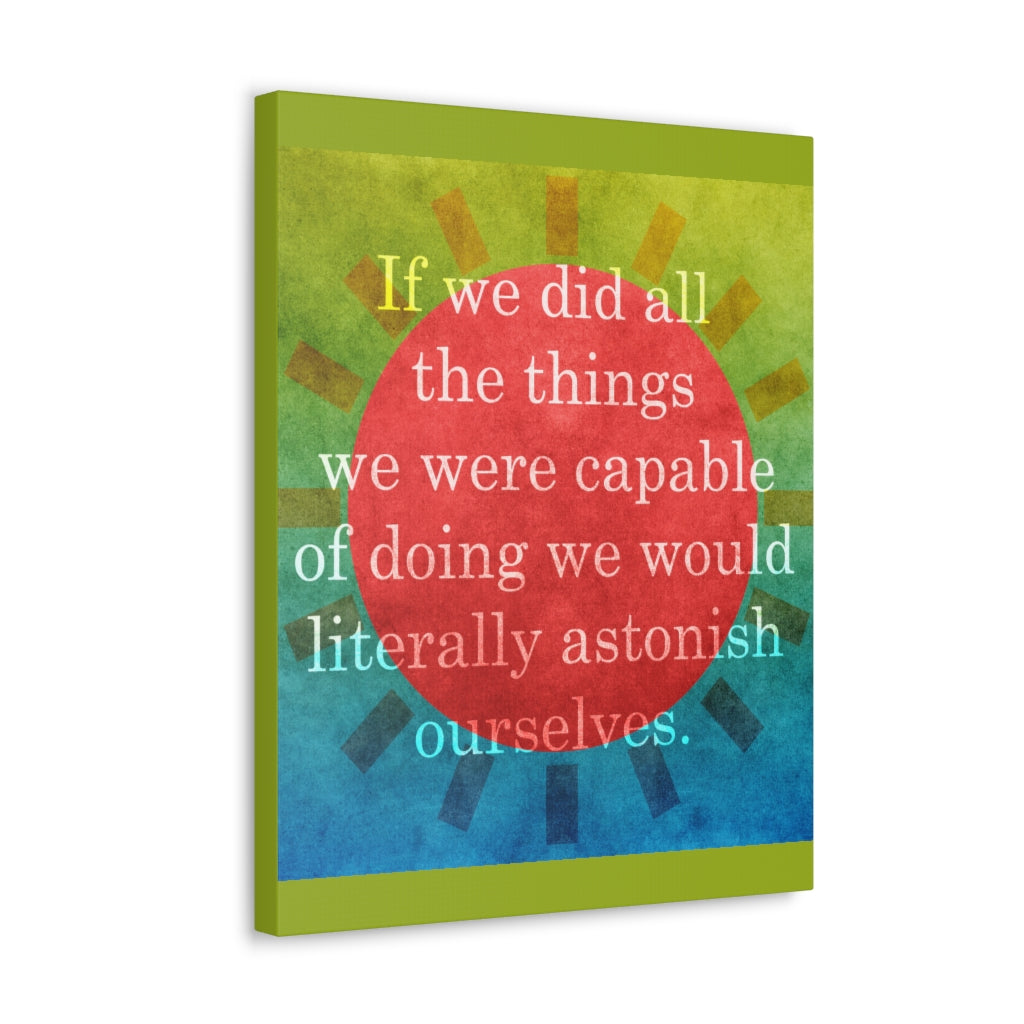 Scripture Walls Inspirational Wall Art Astonish Ourselves Motivation Wall Decor for Home Office Gym Inspiring Success Quote Print Ready to Hang Unframed-Express Your Love Gifts