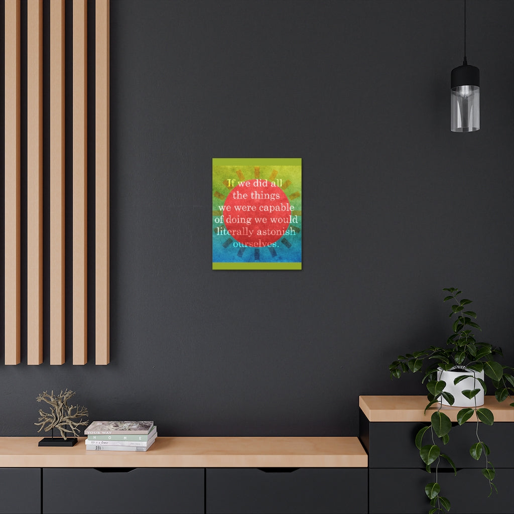 Scripture Walls Inspirational Wall Art Astonish Ourselves Motivation Wall Decor for Home Office Gym Inspiring Success Quote Print Ready to Hang Unframed-Express Your Love Gifts