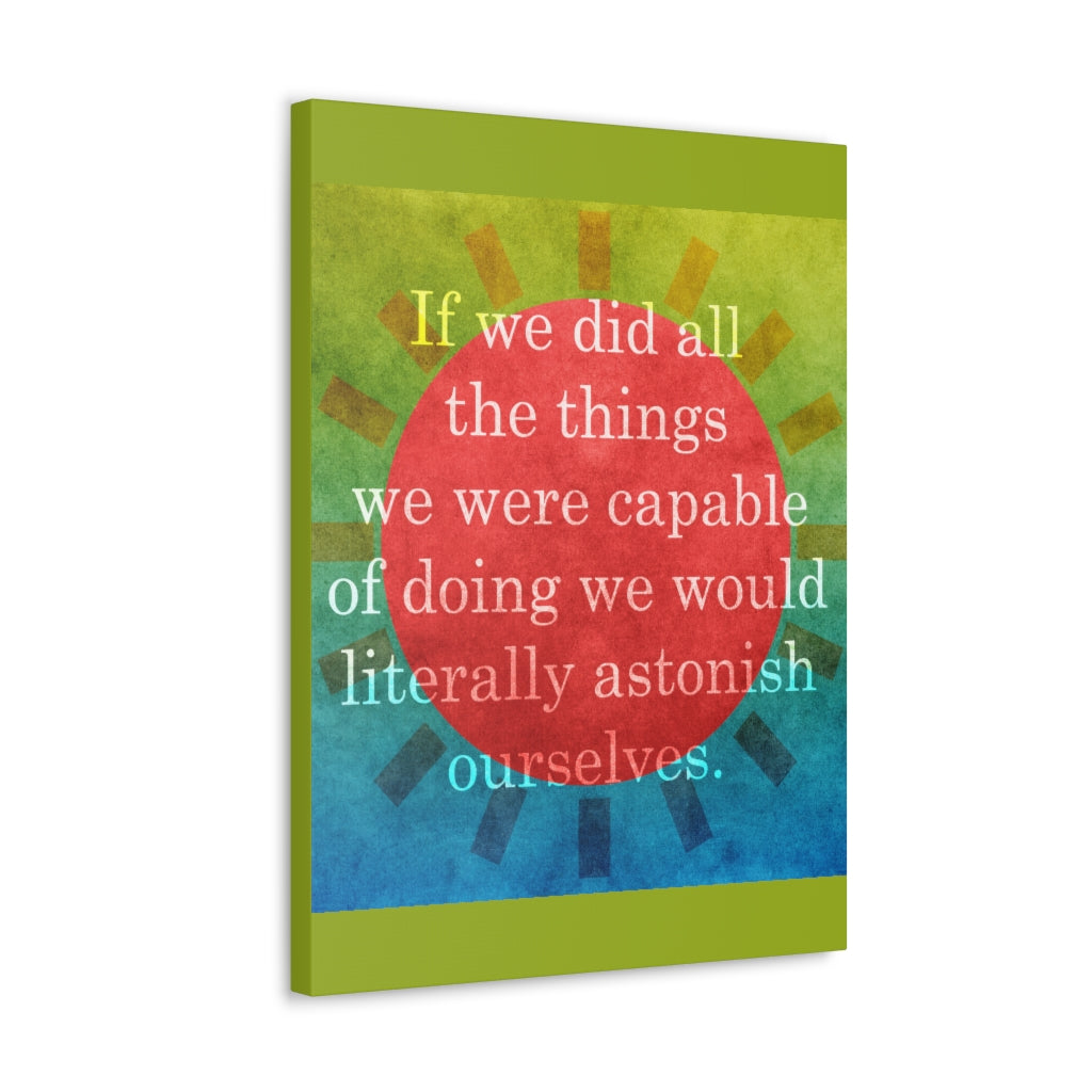 Scripture Walls Inspirational Wall Art Astonish Ourselves Motivation Wall Decor for Home Office Gym Inspiring Success Quote Print Ready to Hang Unframed-Express Your Love Gifts