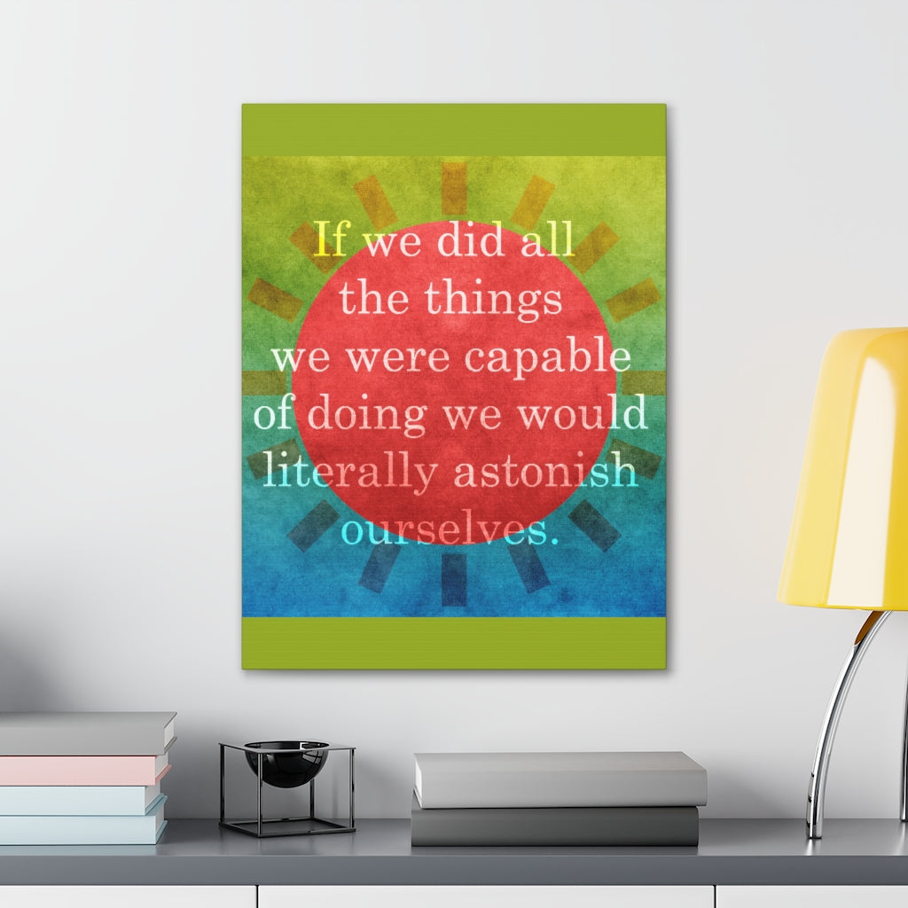 Scripture Walls Inspirational Wall Art Astonish Ourselves Motivation Wall Decor for Home Office Gym Inspiring Success Quote Print Ready to Hang Unframed-Express Your Love Gifts