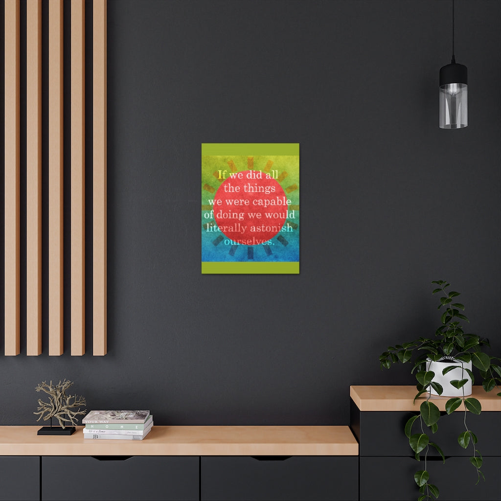 Scripture Walls Inspirational Wall Art Astonish Ourselves Motivation Wall Decor for Home Office Gym Inspiring Success Quote Print Ready to Hang Unframed-Express Your Love Gifts