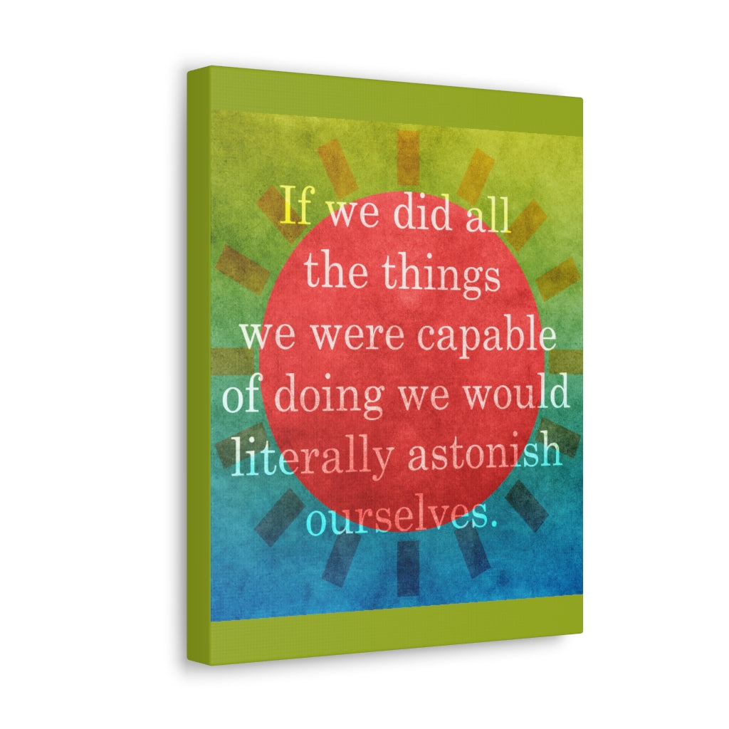 Scripture Walls Inspirational Wall Art Astonish Ourselves Motivation Wall Decor for Home Office Gym Inspiring Success Quote Print Ready to Hang Unframed-Express Your Love Gifts