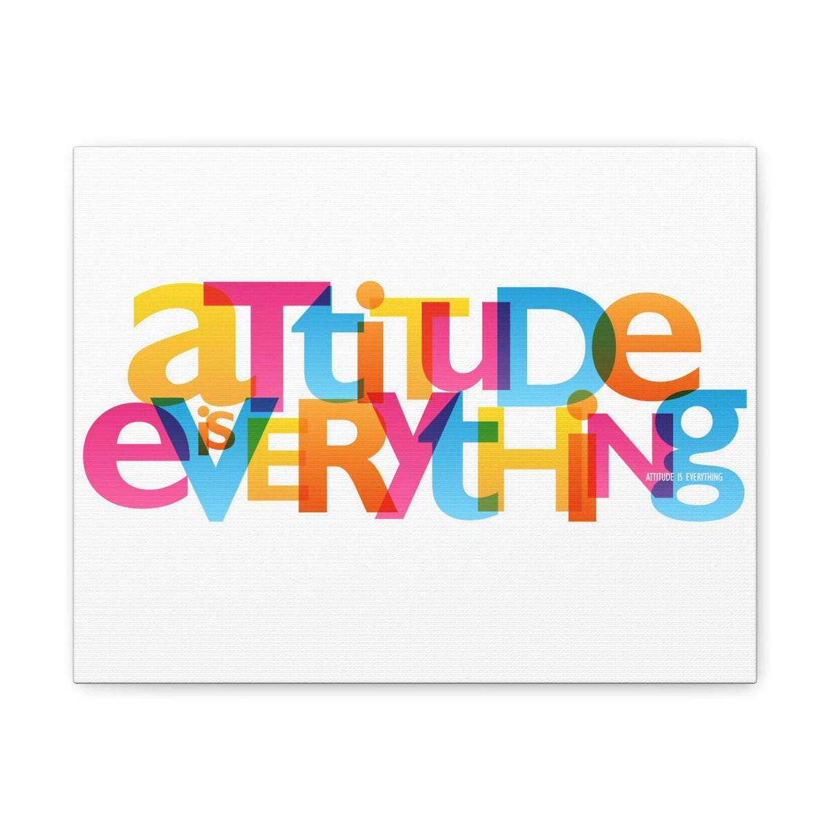 Scripture Walls Inspirational Wall Art Attitude Is Everything Motivation Wall Decor for Home Office Gym Inspiring Success Quote Print Ready to Hang Unframed-Express Your Love Gifts