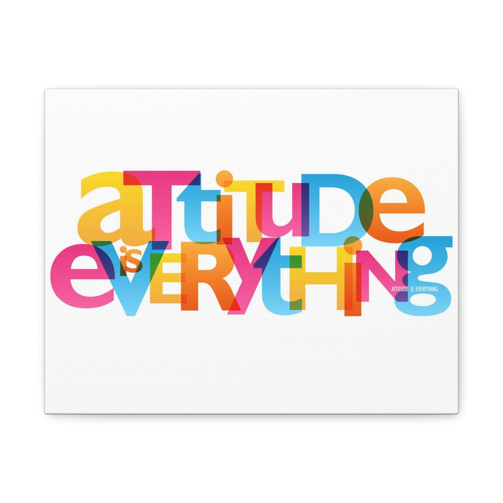 Scripture Walls Inspirational Wall Art Attitude Is Everything Motivation Wall Decor for Home Office Gym Inspiring Success Quote Print Ready to Hang Unframed-Express Your Love Gifts