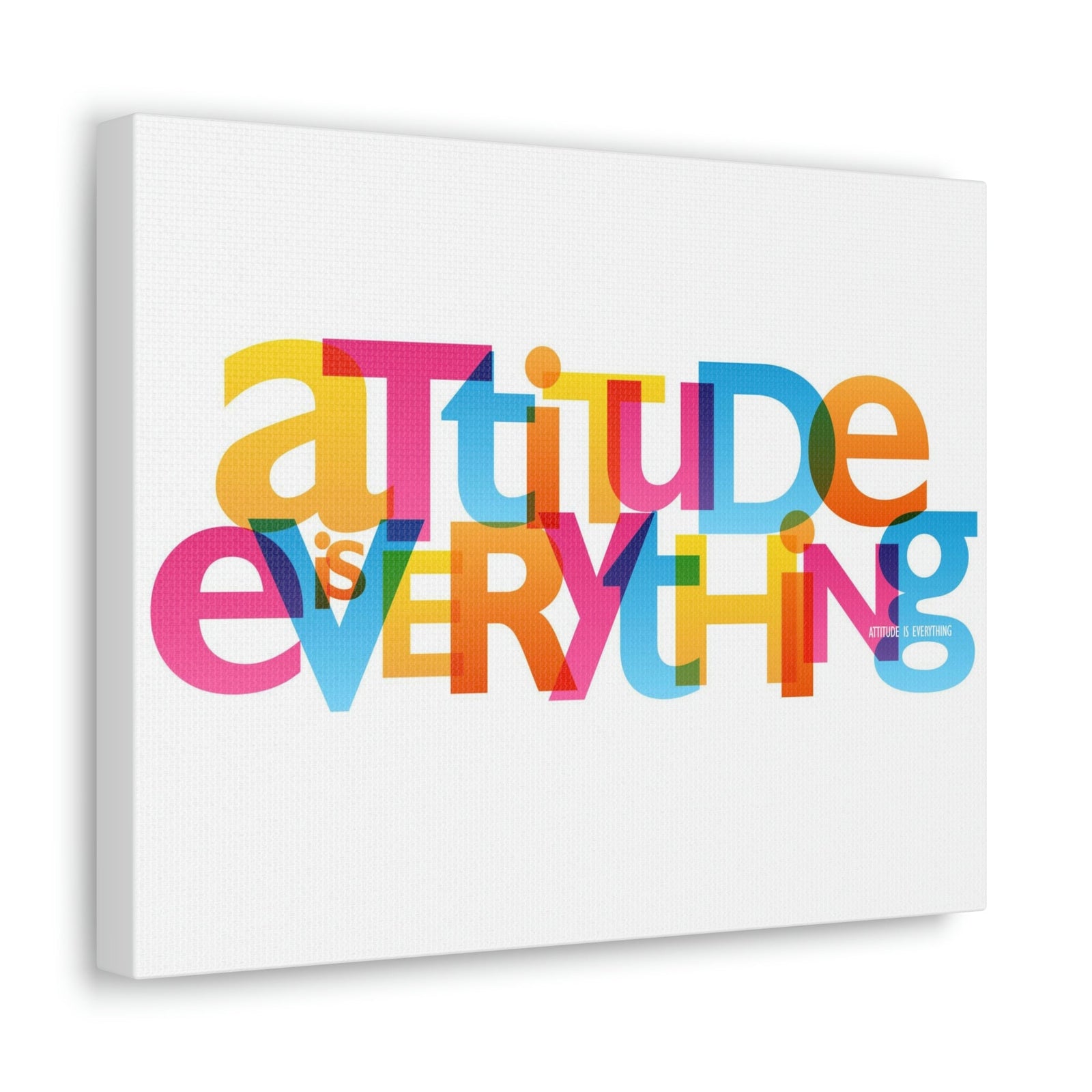 Scripture Walls Inspirational Wall Art Attitude Is Everything Motivation Wall Decor for Home Office Gym Inspiring Success Quote Print Ready to Hang Unframed-Express Your Love Gifts