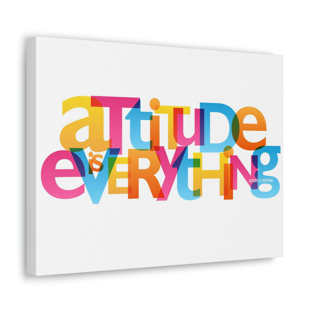 Scripture Walls Inspirational Wall Art Attitude Is Everything Motivation Wall Decor for Home Office Gym Inspiring Success Quote Print Ready to Hang Unframed-Express Your Love Gifts