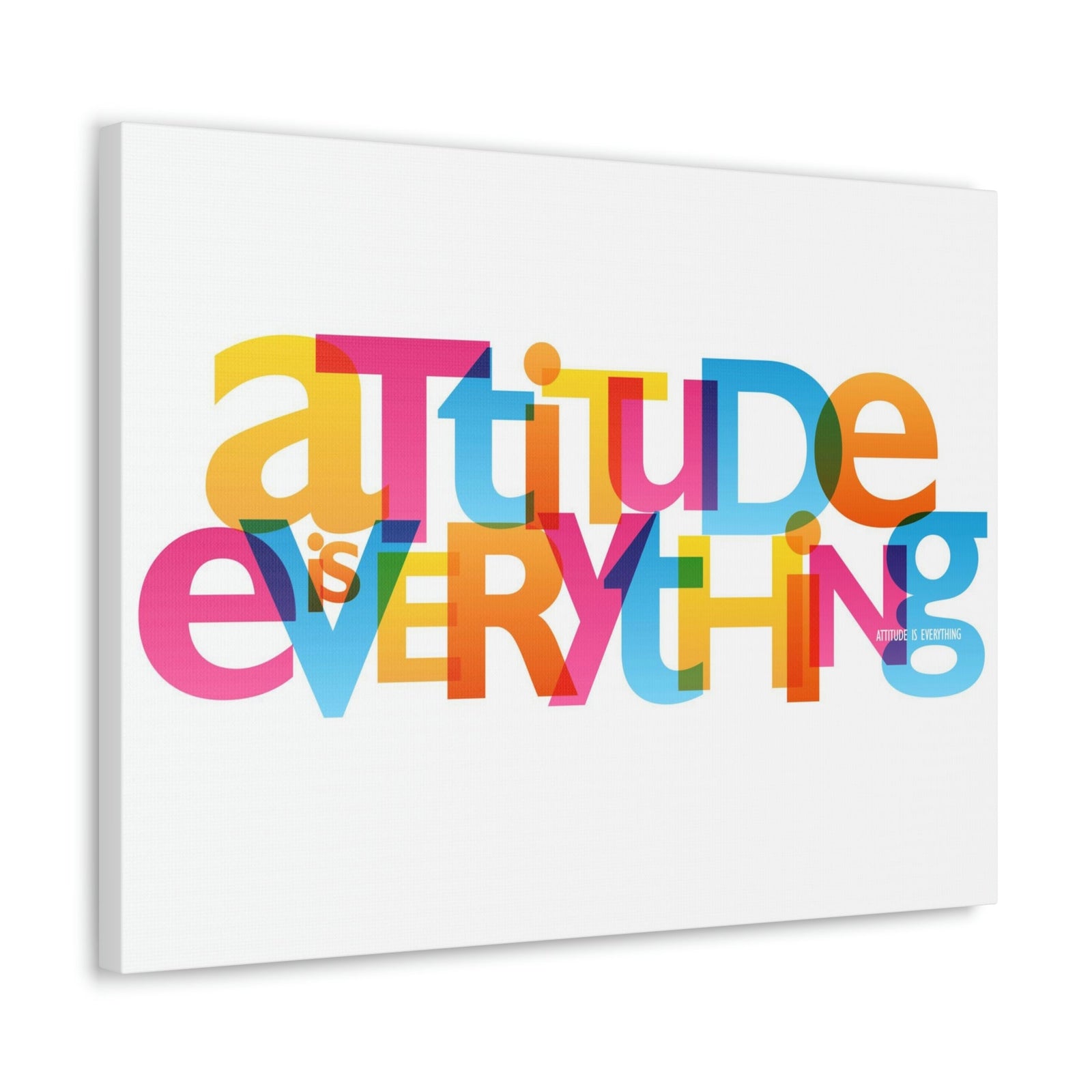 Scripture Walls Inspirational Wall Art Attitude Is Everything Motivation Wall Decor for Home Office Gym Inspiring Success Quote Print Ready to Hang Unframed-Express Your Love Gifts