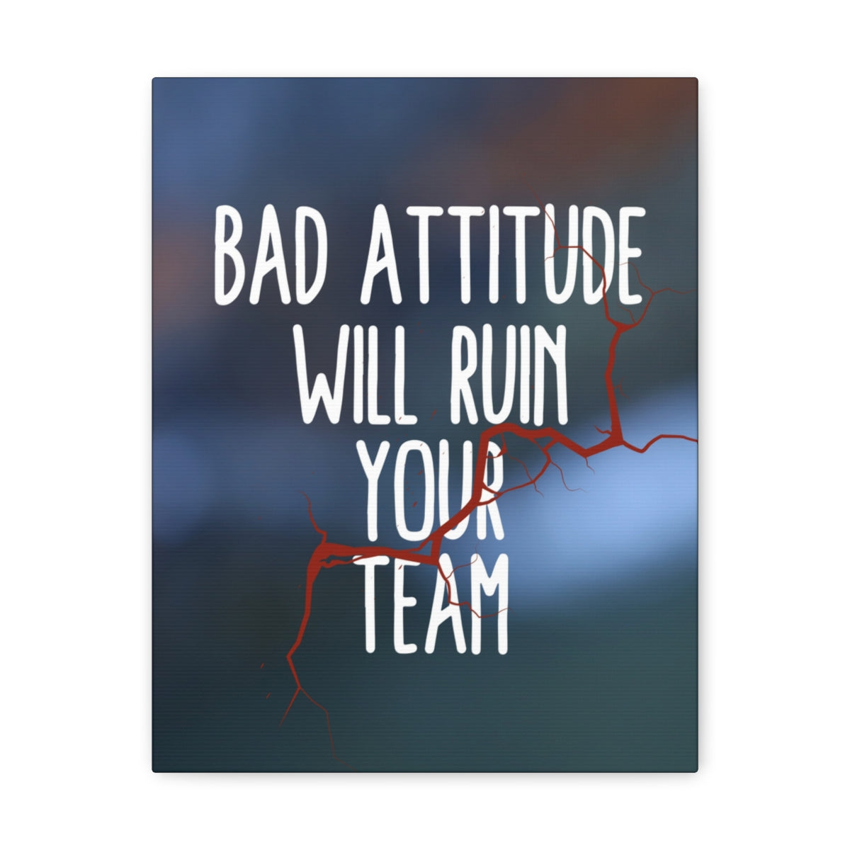 Scripture Walls Inspirational Wall Art Bad Attitude Will Ruin Motivation Wall Decor for Home Office Gym Inspiring Success Quote Print Ready to Hang Unframed-Express Your Love Gifts