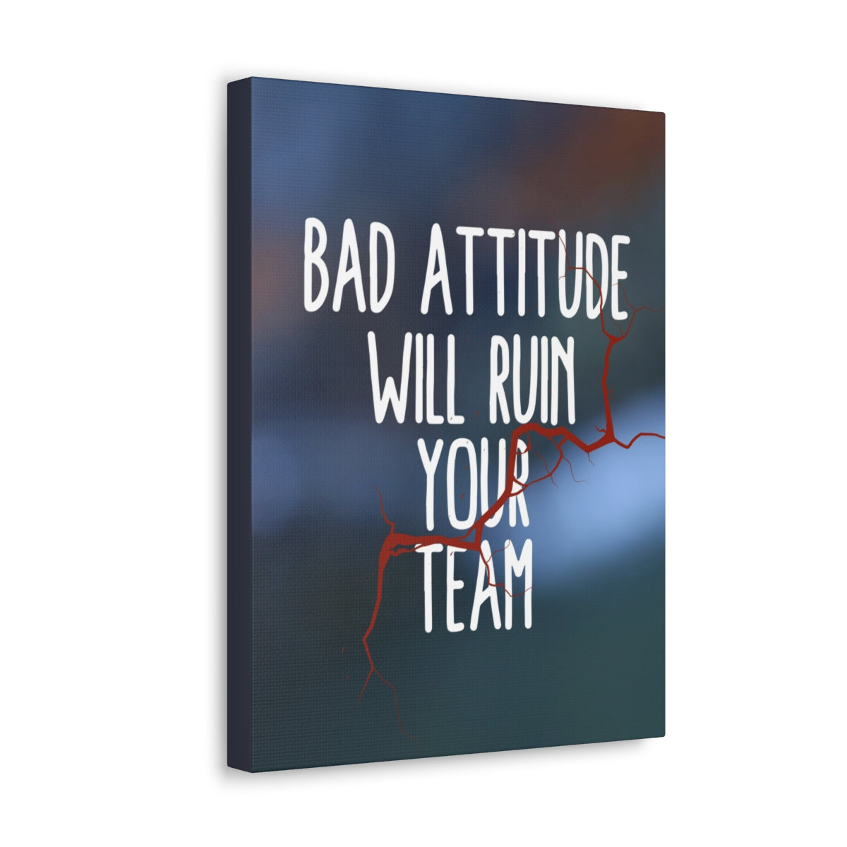 Scripture Walls Inspirational Wall Art Bad Attitude Will Ruin Motivation Wall Decor for Home Office Gym Inspiring Success Quote Print Ready to Hang Unframed-Express Your Love Gifts