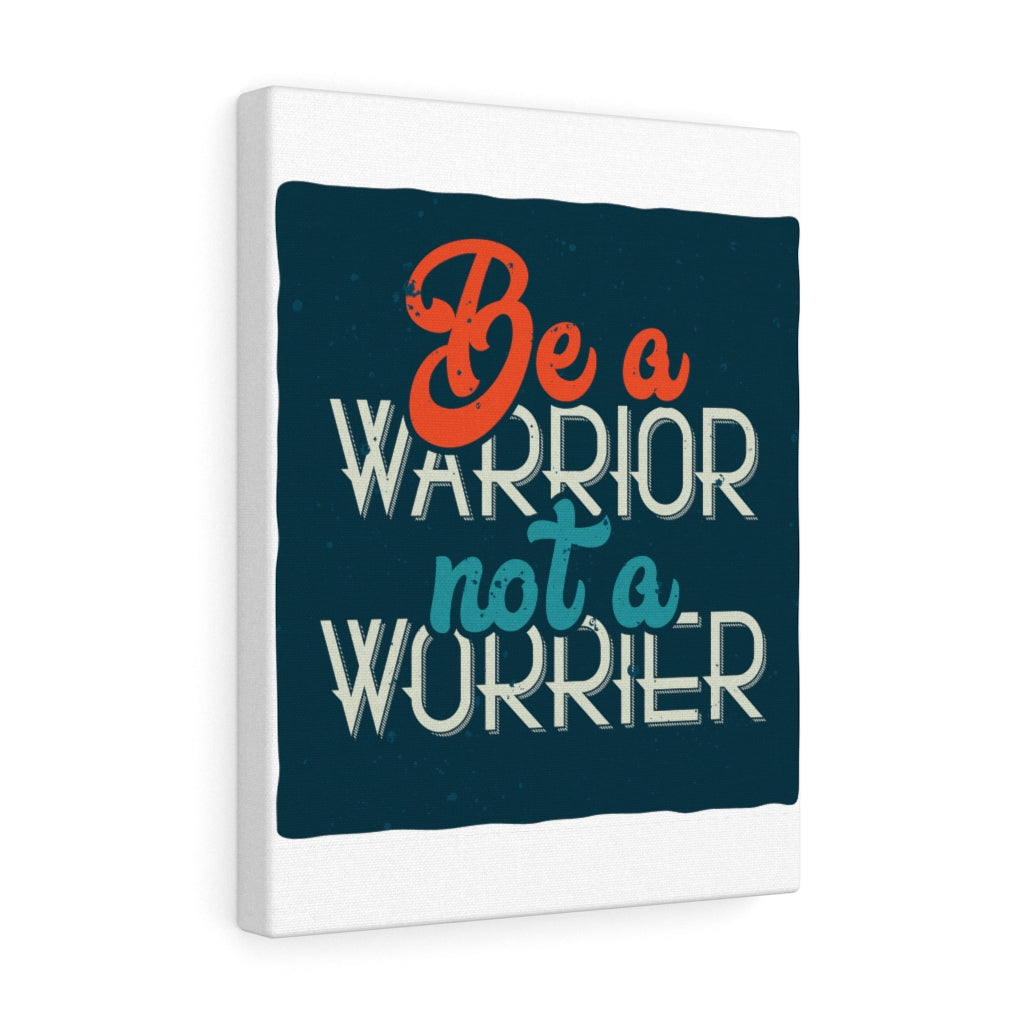 Scripture Walls Inspirational Wall Art Be A Warrior Not A Worrier Wall Art Motivational Motto Inspiring Prints Artwork Decor Ready to Hang Unframed-Express Your Love Gifts