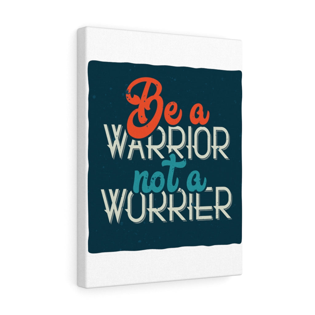 Scripture Walls Inspirational Wall Art Be A Warrior Not A Worrier Wall Art Motivational Motto Inspiring Prints Artwork Decor Ready to Hang Unframed-Express Your Love Gifts