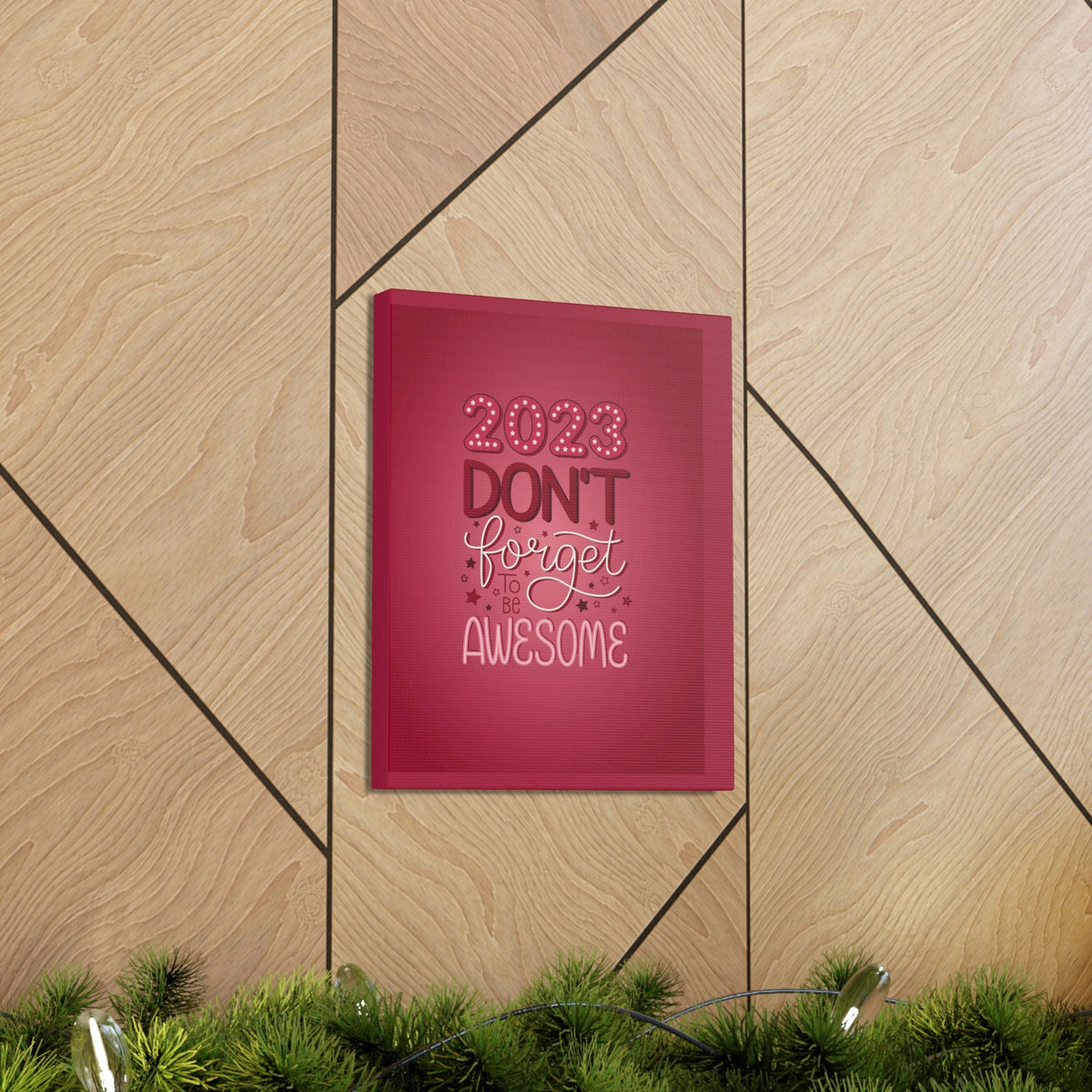 Scripture Walls Inspirational Wall Art Be Awesome 2023 Motivation Wall Decor for Home Office Gym Inspiring Success Quote Print Ready to Hang Unframed-Express Your Love Gifts