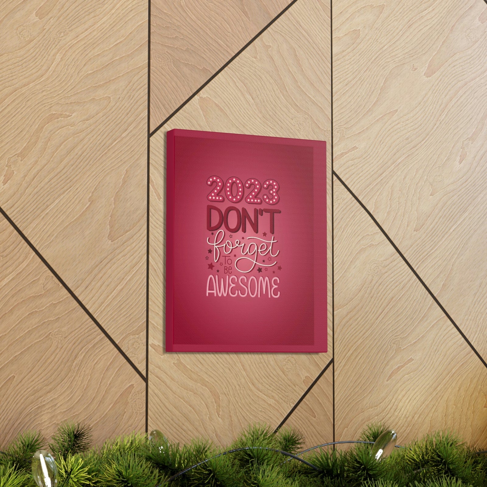 Scripture Walls Inspirational Wall Art Be Awesome 2023 Motivation Wall Decor for Home Office Gym Inspiring Success Quote Print Ready to Hang Unframed-Express Your Love Gifts