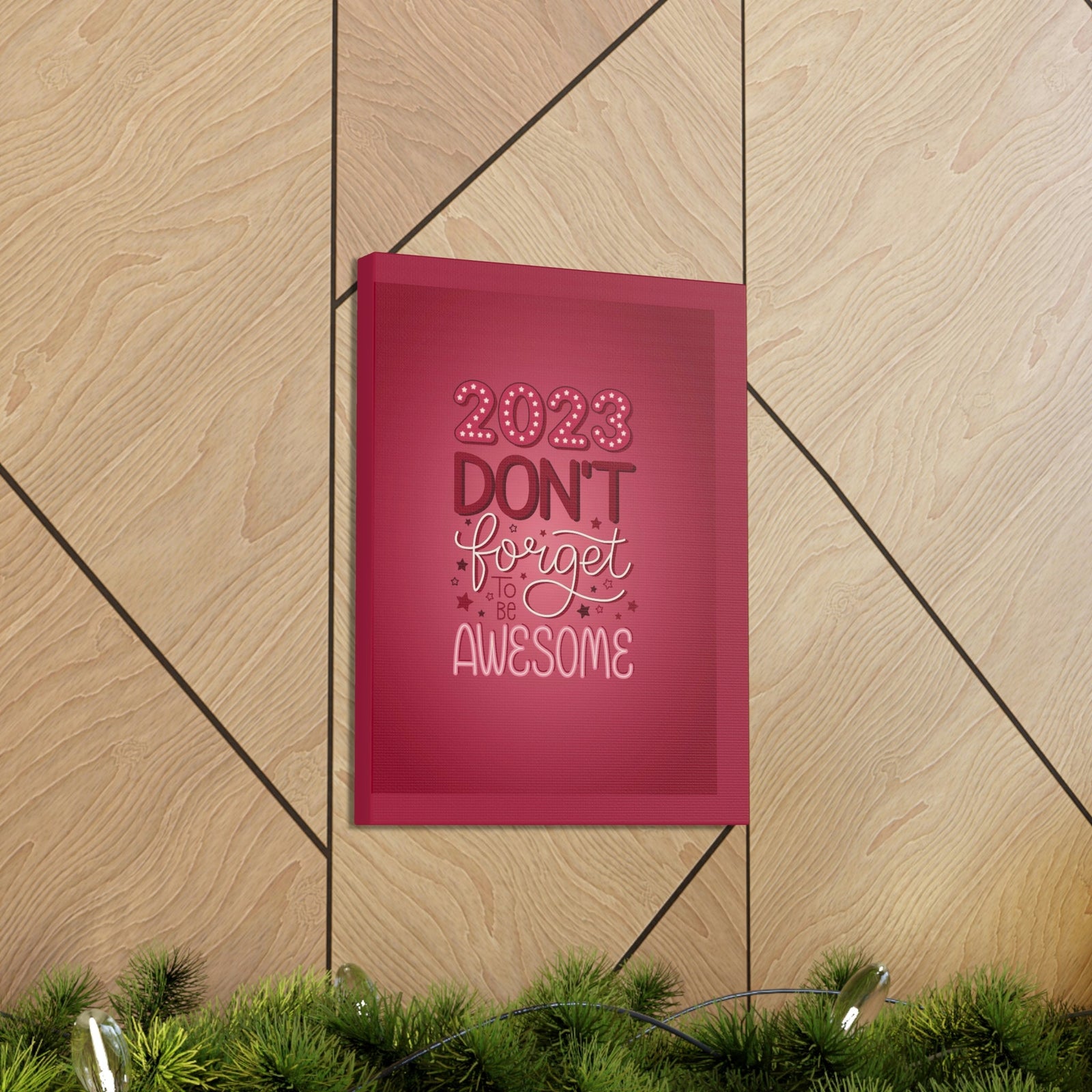 Scripture Walls Inspirational Wall Art Be Awesome 2023 Motivation Wall Decor for Home Office Gym Inspiring Success Quote Print Ready to Hang Unframed-Express Your Love Gifts