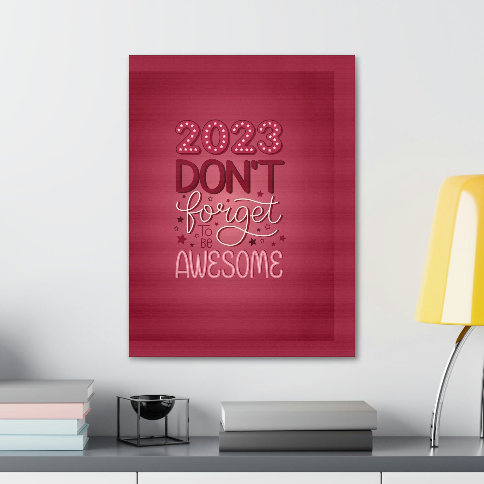 Scripture Walls Inspirational Wall Art Be Awesome 2023 Motivation Wall Decor for Home Office Gym Inspiring Success Quote Print Ready to Hang Unframed-Express Your Love Gifts