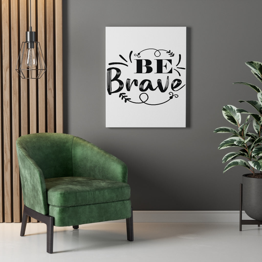 Scripture Walls Inspirational Wall Art Be Brave Wall Art Motivation Wall Decor for Home Office Gym Inspiring Success Quote Print Ready to Hang Unframed-Express Your Love Gifts
