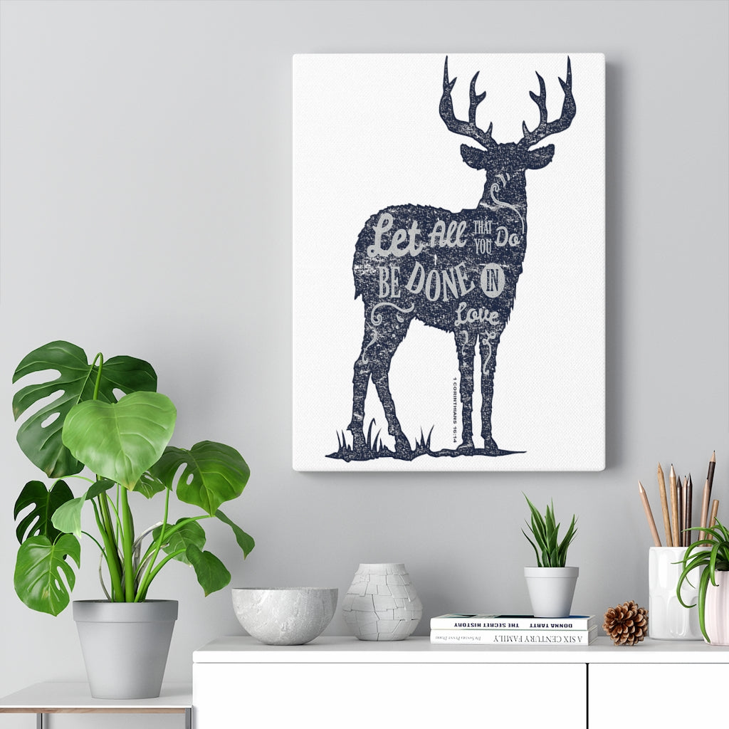 Scripture Walls Inspirational Wall Art Be Done In Love Wall Art Motivation Wall Decor for Home Office Gym Inspiring Success Quote Print Ready to Hang Unframed-Express Your Love Gifts