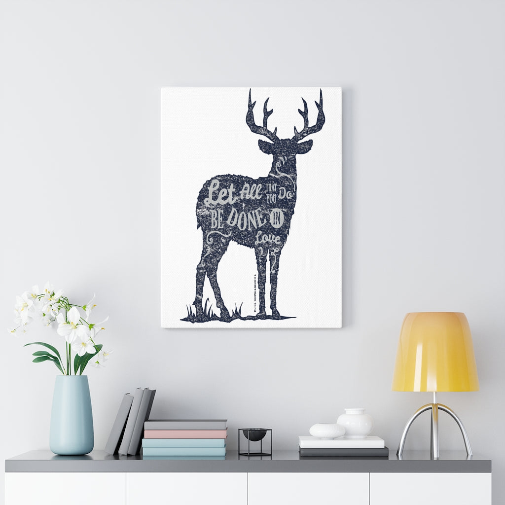 Scripture Walls Inspirational Wall Art Be Done In Love Wall Art Motivation Wall Decor for Home Office Gym Inspiring Success Quote Print Ready to Hang Unframed-Express Your Love Gifts