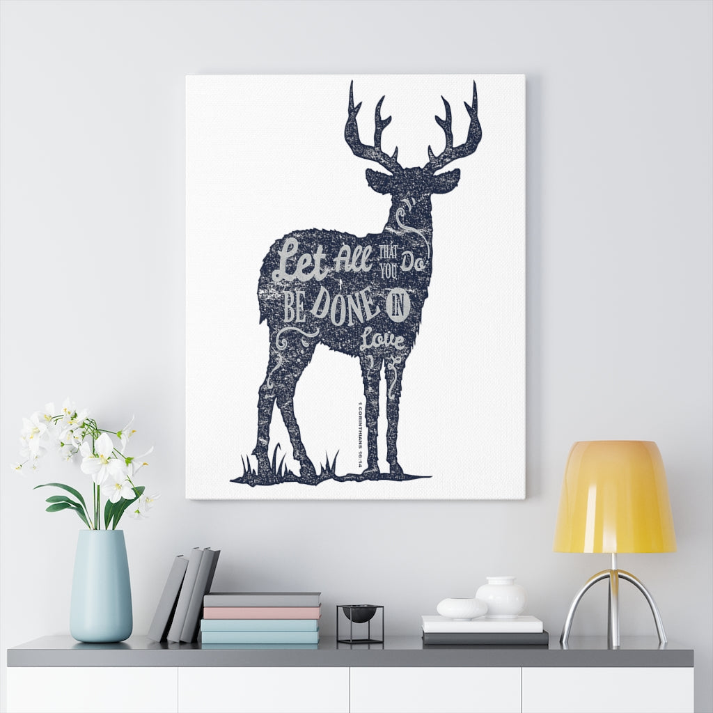 Scripture Walls Inspirational Wall Art Be Done In Love Wall Art Motivation Wall Decor for Home Office Gym Inspiring Success Quote Print Ready to Hang Unframed-Express Your Love Gifts