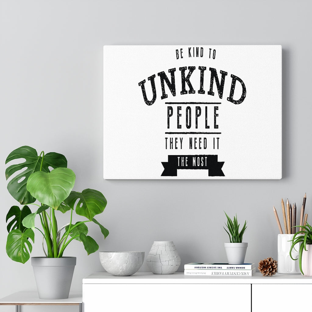 Scripture Walls Inspirational Wall Art Be Kind To Unkind People Wall Art Motivation Wall Decor for Home Office Gym Inspiring Success Quote Print Ready to Hang Unframed-Express Your Love Gifts