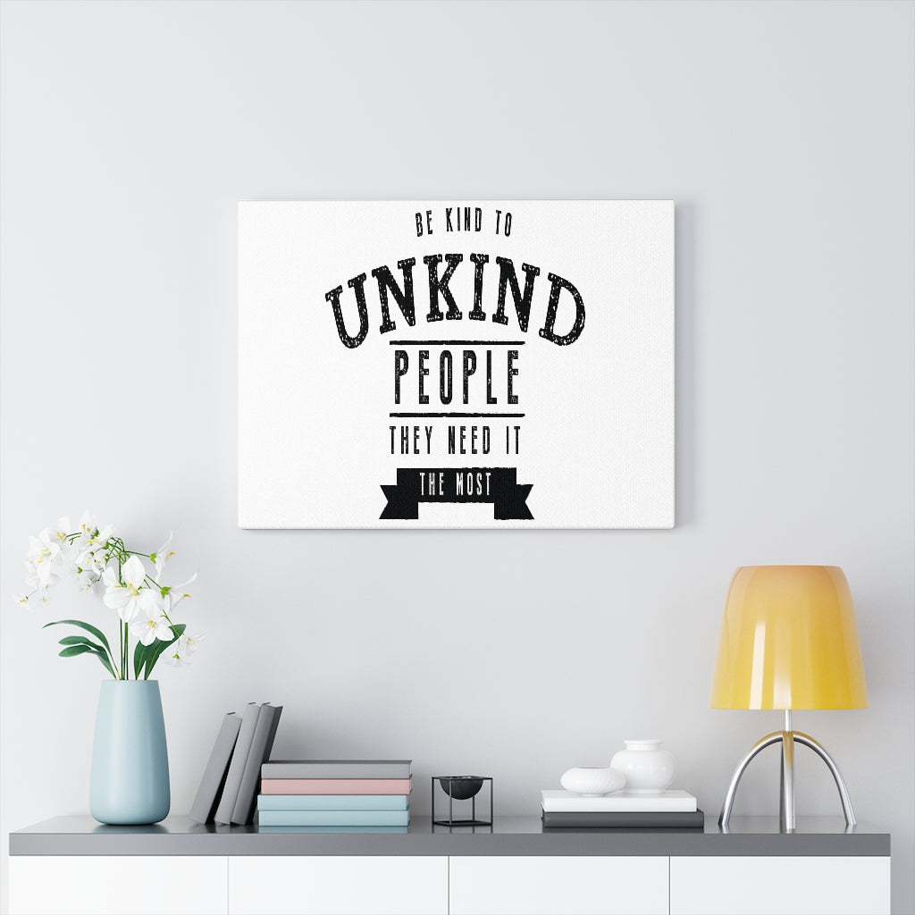 Scripture Walls Inspirational Wall Art Be Kind To Unkind People Wall Art Motivation Wall Decor for Home Office Gym Inspiring Success Quote Print Ready to Hang Unframed-Express Your Love Gifts