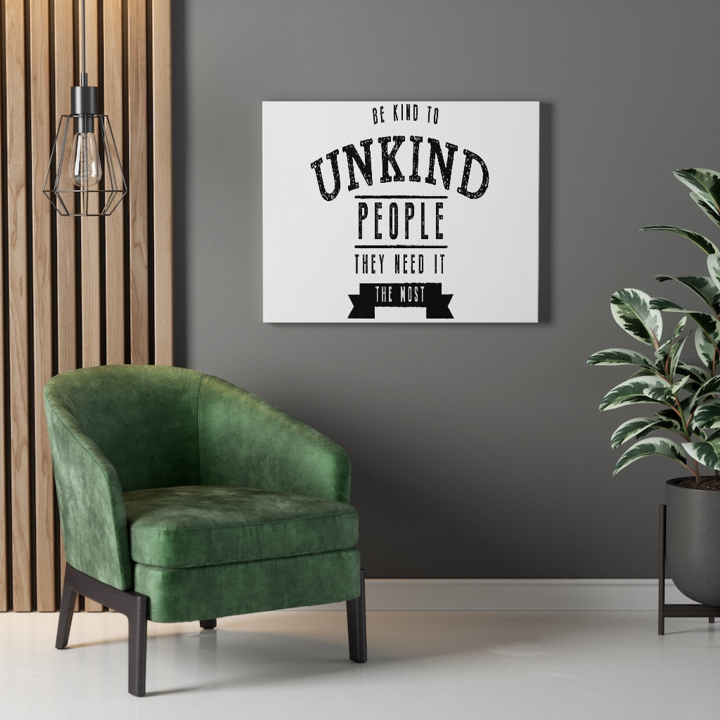 Scripture Walls Inspirational Wall Art Be Kind To Unkind People Wall Art Motivation Wall Decor for Home Office Gym Inspiring Success Quote Print Ready to Hang Unframed-Express Your Love Gifts