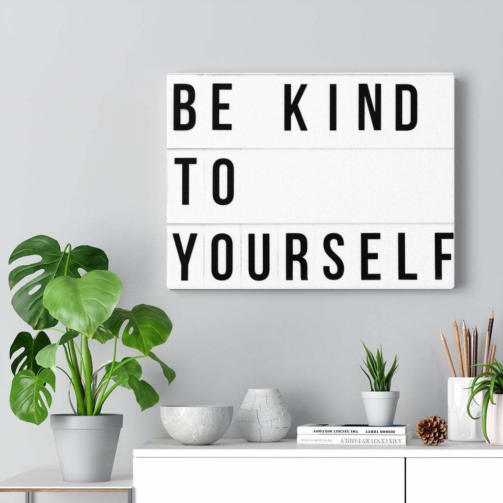 Scripture Walls Inspirational Wall Art Be Kind To Yourself Motivational Print Ready to Hang Artwork Unframed-Express Your Love Gifts