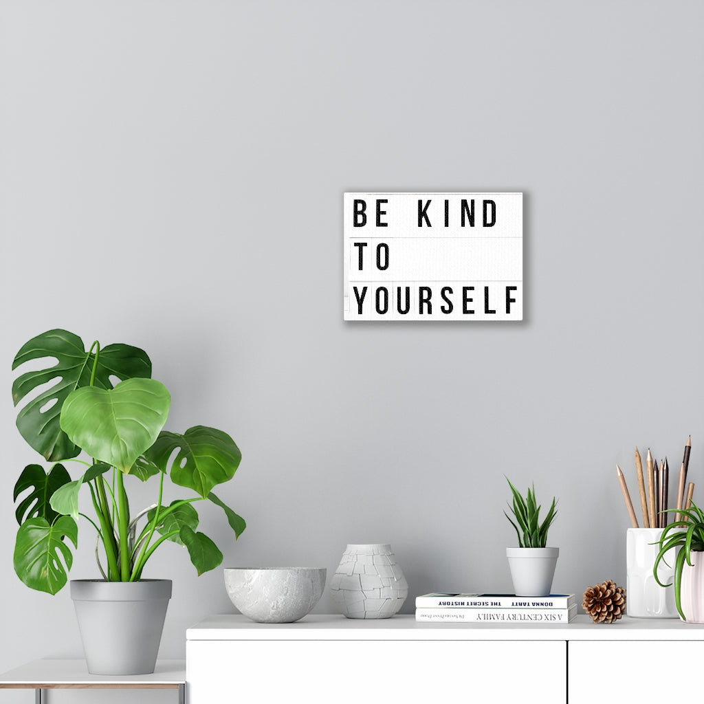Scripture Walls Inspirational Wall Art Be Kind To Yourself Motivational Print Ready to Hang Artwork Unframed-Express Your Love Gifts