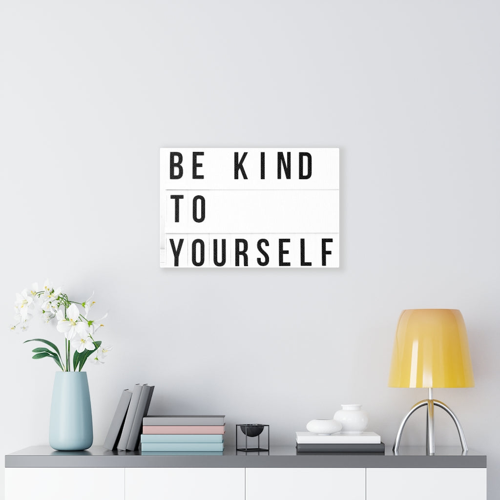 Scripture Walls Inspirational Wall Art Be Kind To Yourself Motivational Print Ready to Hang Artwork Unframed-Express Your Love Gifts
