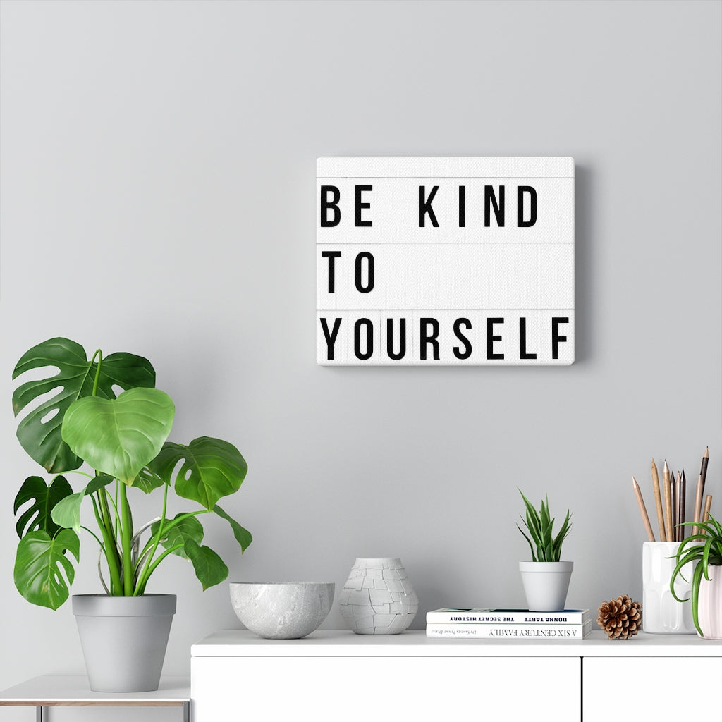 Scripture Walls Inspirational Wall Art Be Kind To Yourself Motivational Print Ready to Hang Artwork Unframed-Express Your Love Gifts