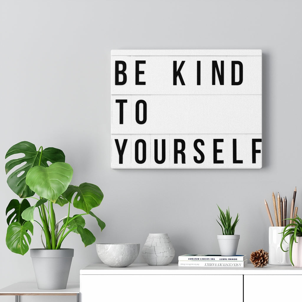 Scripture Walls Inspirational Wall Art Be Kind To Yourself Motivational Print Ready to Hang Artwork Unframed-Express Your Love Gifts