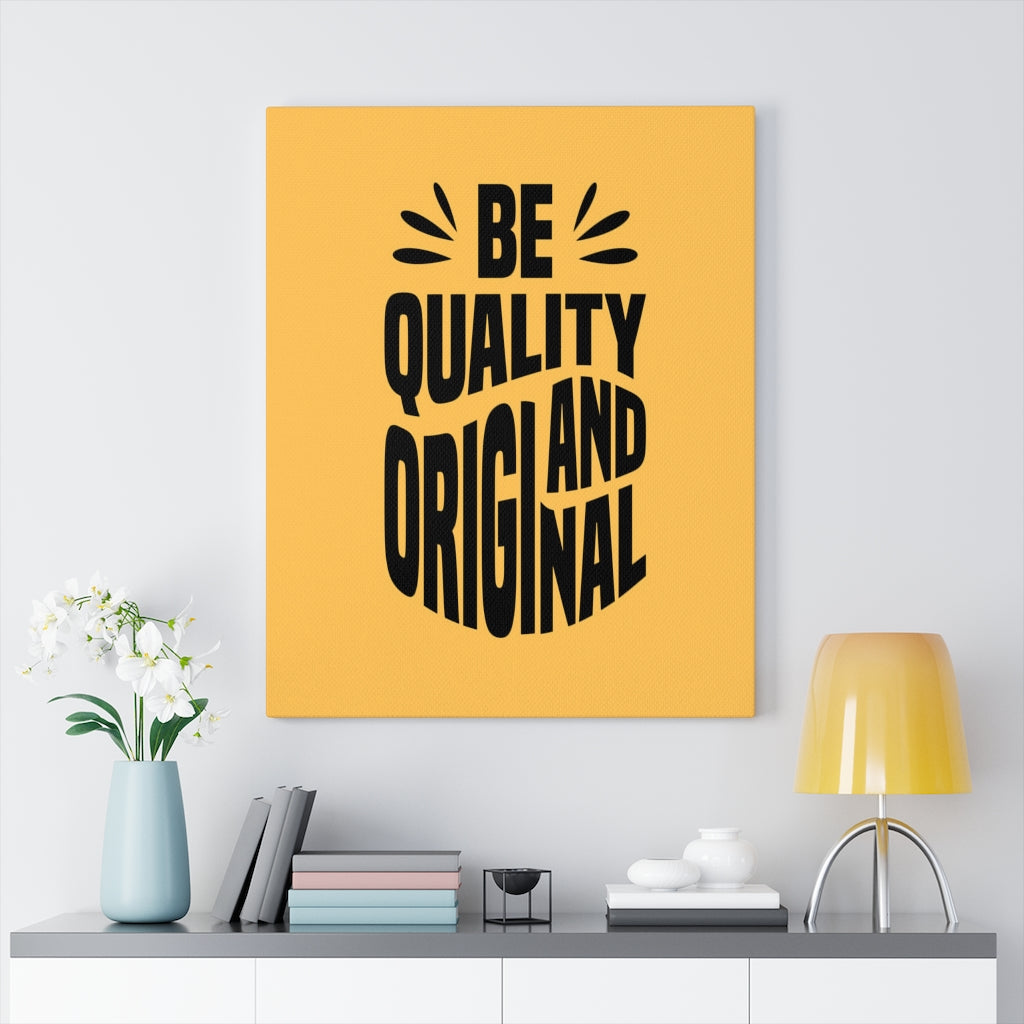 Scripture Walls Inspirational Wall Art Be Quality And Original Wall Art Motivation Wall Decor for Home Office Gym Inspiring Success Quote Print Ready to Hang Unframed-Express Your Love Gifts