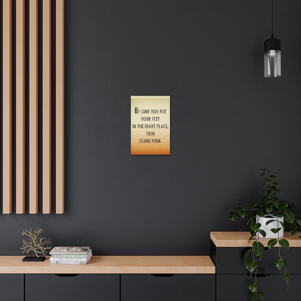 Scripture Walls Inspirational Wall Art Be Sure Stand Firm Motivation Wall Decor for Home Office Gym Inspiring Success Quote Print Ready to Hang Unframed-Express Your Love Gifts