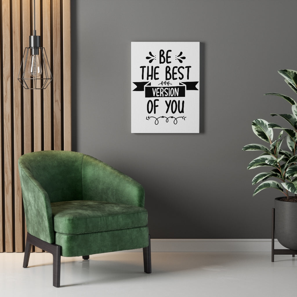 Scripture Walls Inspirational Wall Art Be The Best Version In You Wall Art Motivation Wall Decor for Home Office Gym Inspiring Success Quote Print Ready to Hang Unframed-Express Your Love Gifts