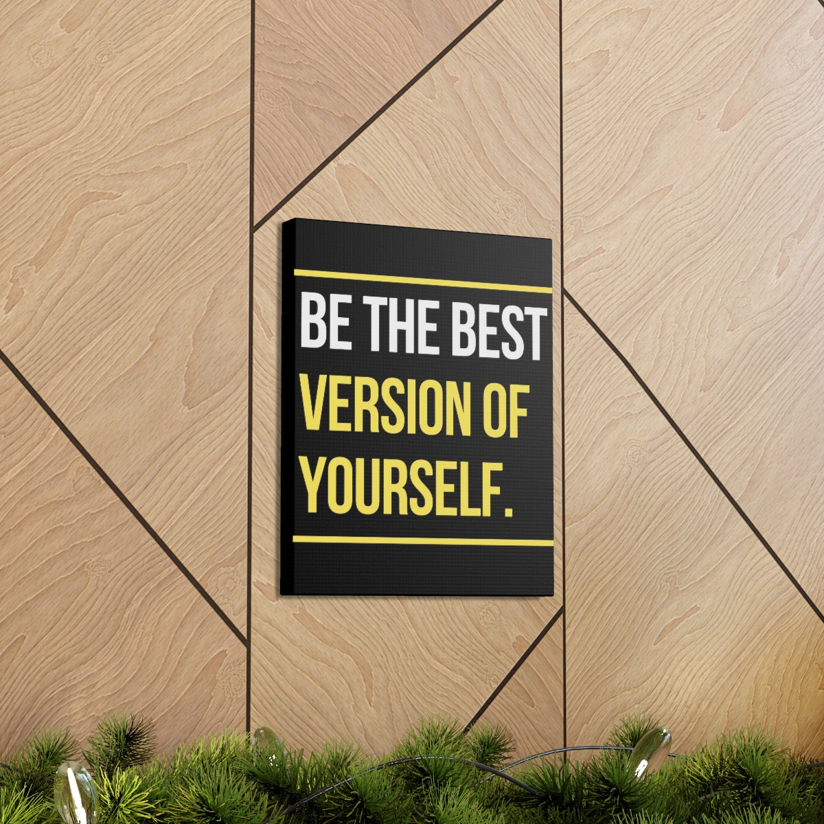 Scripture Walls Inspirational Wall Art Be The Best Version Of Yourself Motivation Wall Decor for Home Office Gym Inspiring Success Quote Print Ready to Hang Unframed-Express Your Love Gifts
