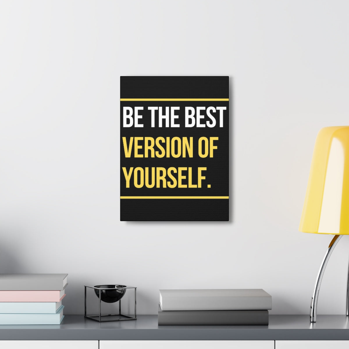 Scripture Walls Inspirational Wall Art Be The Best Version Of Yourself Motivation Wall Decor for Home Office Gym Inspiring Success Quote Print Ready to Hang Unframed-Express Your Love Gifts