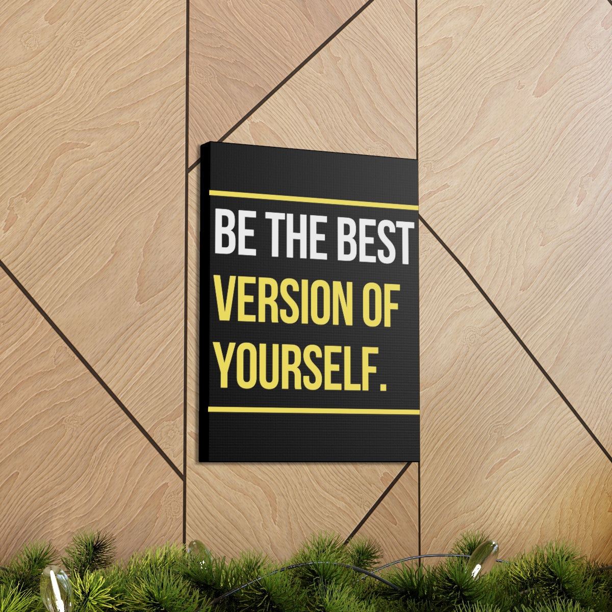 Scripture Walls Inspirational Wall Art Be The Best Version Of Yourself Motivation Wall Decor for Home Office Gym Inspiring Success Quote Print Ready to Hang Unframed-Express Your Love Gifts