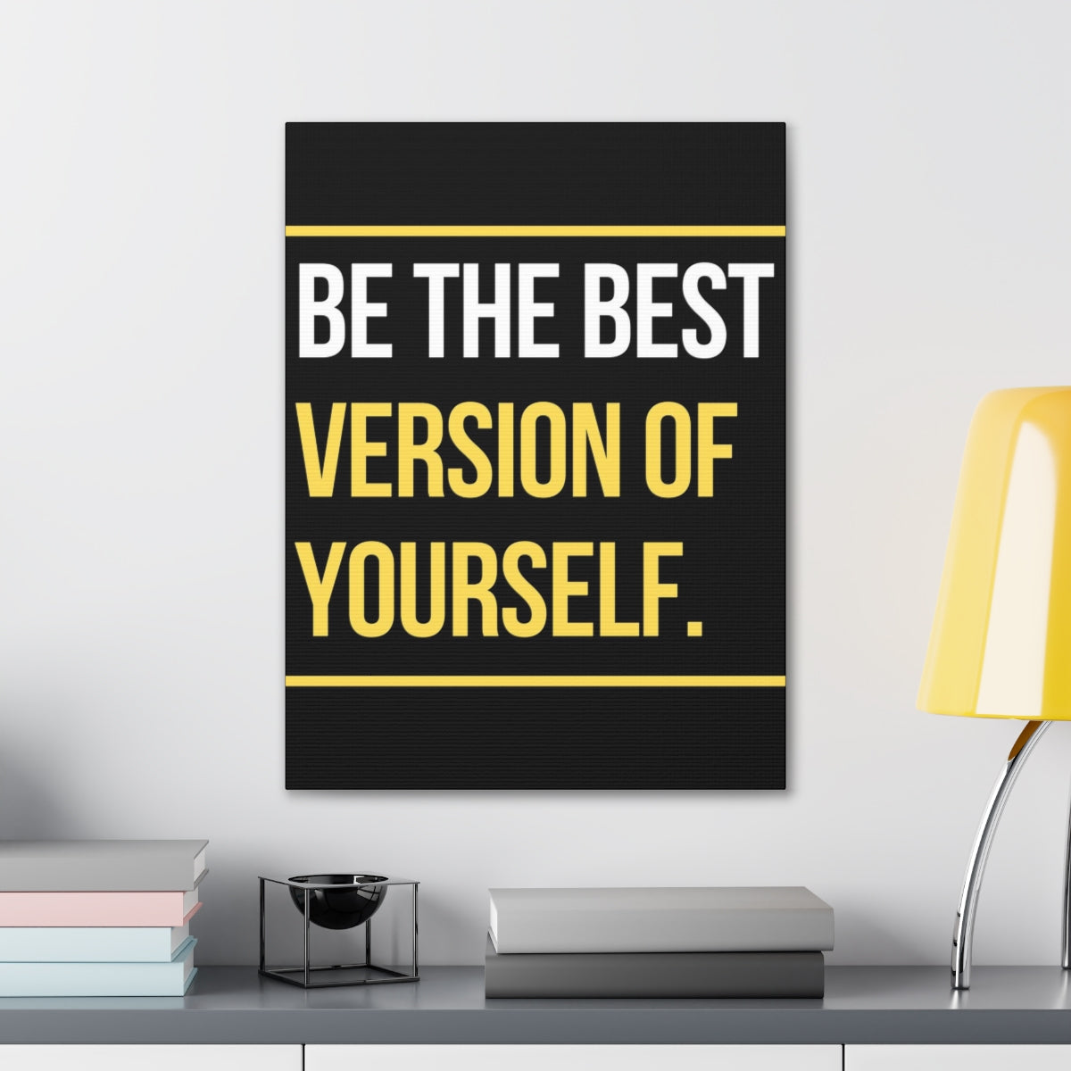 Scripture Walls Inspirational Wall Art Be The Best Version Of Yourself Motivation Wall Decor for Home Office Gym Inspiring Success Quote Print Ready to Hang Unframed-Express Your Love Gifts