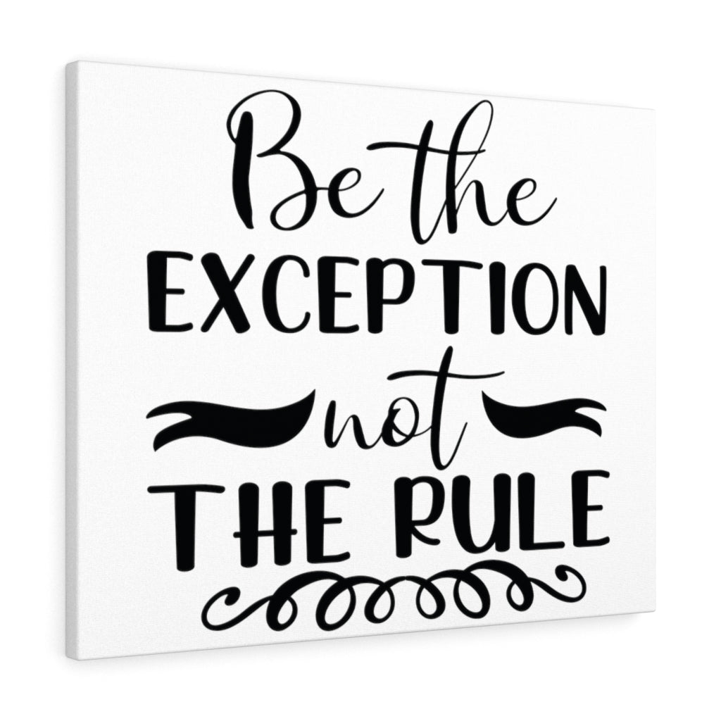 Scripture Walls Inspirational Wall Art Be The Exception Not The Rule Wall Art Motivation Wall Decor for Home Office Gym Inspiring Success Quote Print Ready to Hang Unframed-Express Your Love Gifts